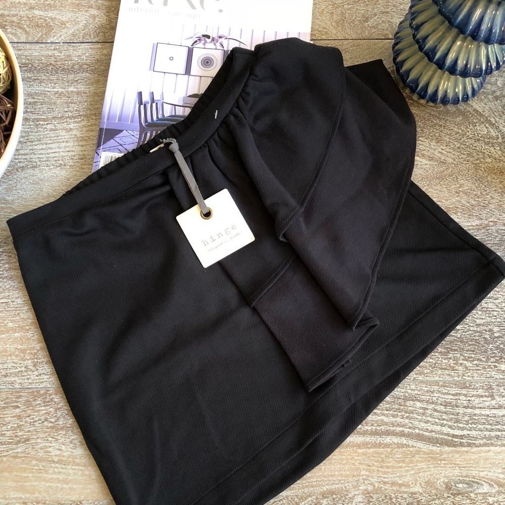 Hinge Ruffle Miniskirt